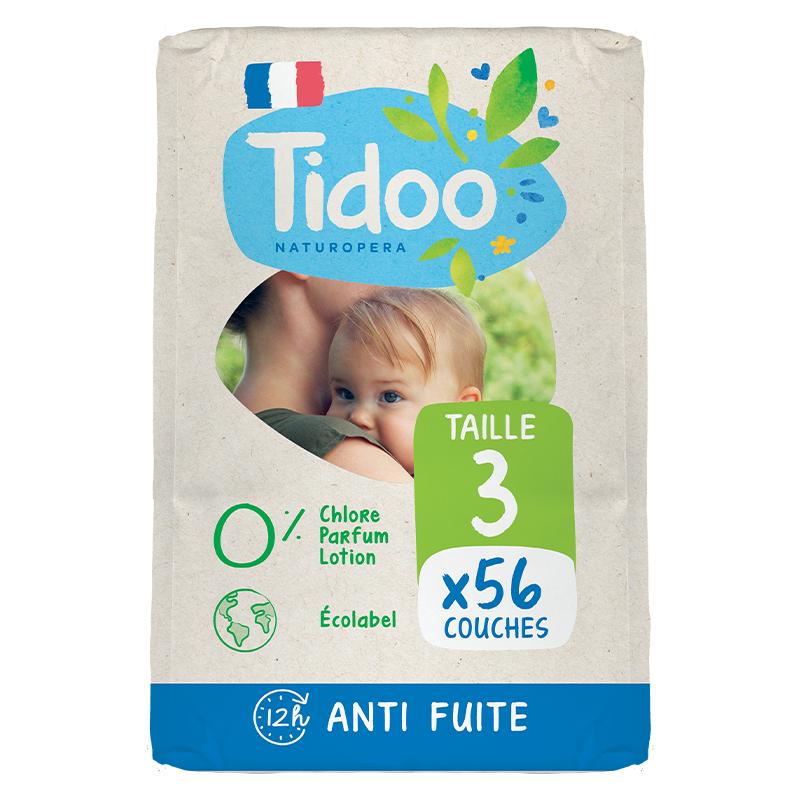 Pañales T3 Midi (4/9 kg) Tidoo 56 uds