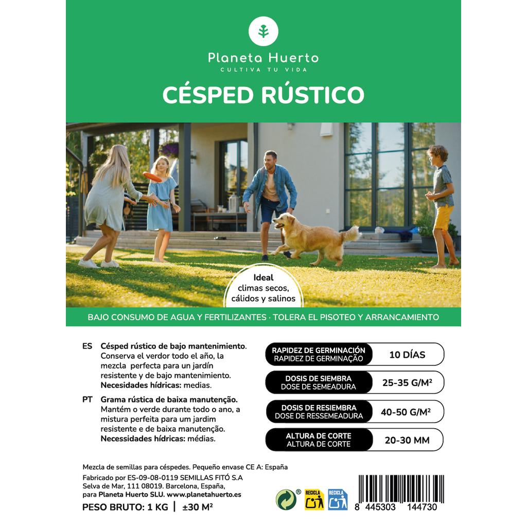 Semillas Césped Rústico Planeta Huerto 1 kg
