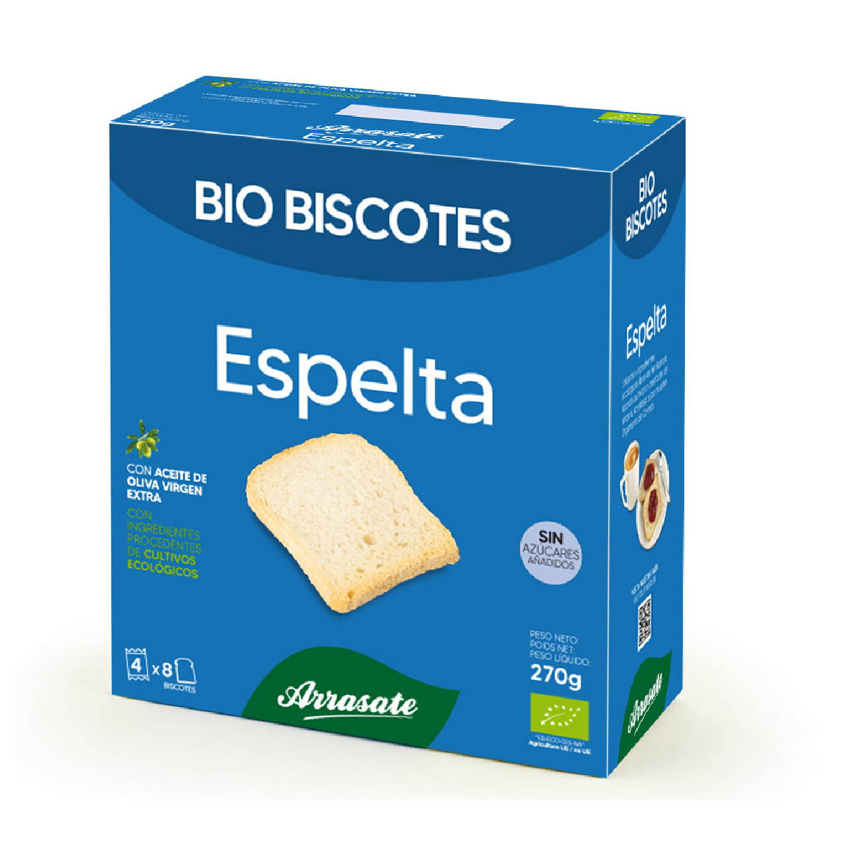 Biscotes bio Espelta Arrasate 270 g