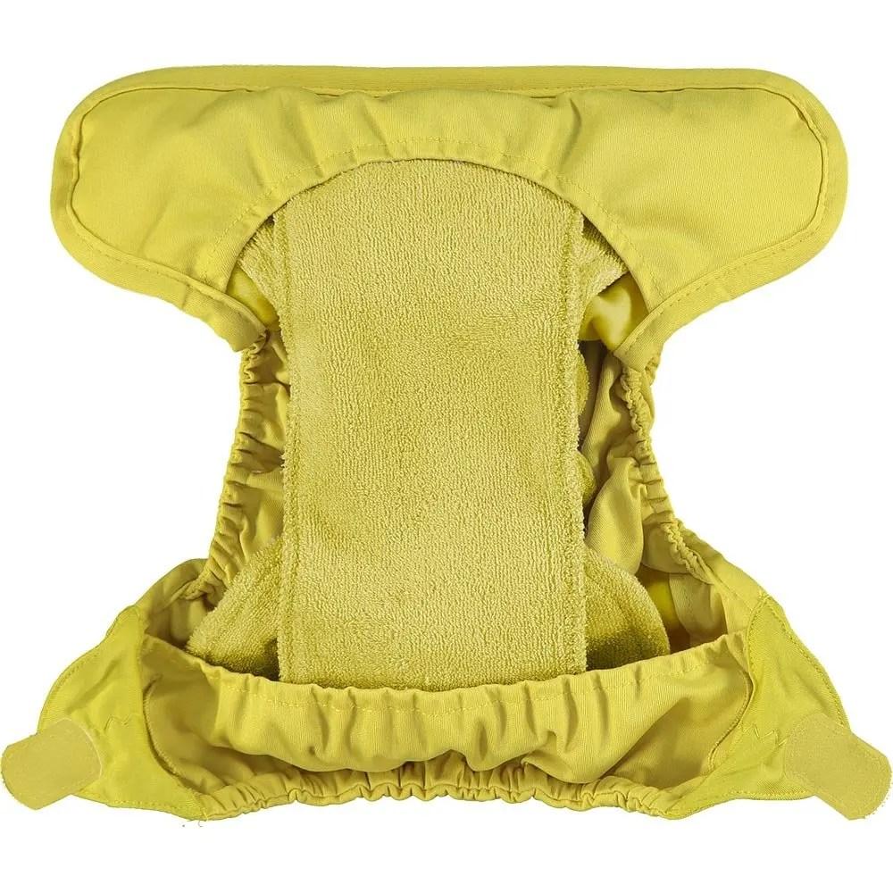 Pañal de Tela de Bambú Mostaza Celery Close Pop-In
