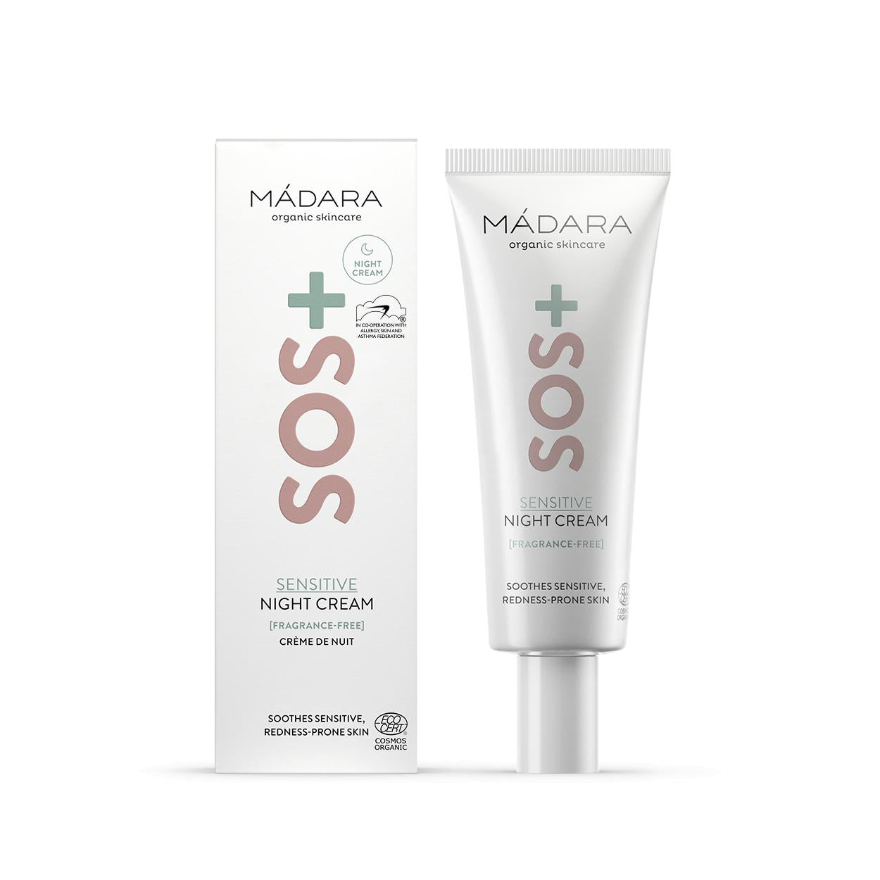Sos+ Sensitive Crema De Noche Madara   70 Ml