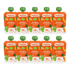 Pack 10 uds Pouches Pera, Plátano y Zanahoria Smileat 100 g