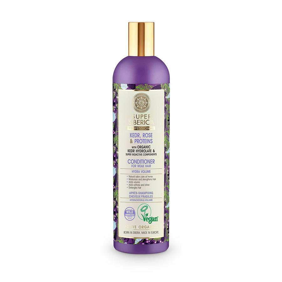 Bálsamo para cabello  Débil Pino, Rosa y Proteínas Natura Siberica 400 ml