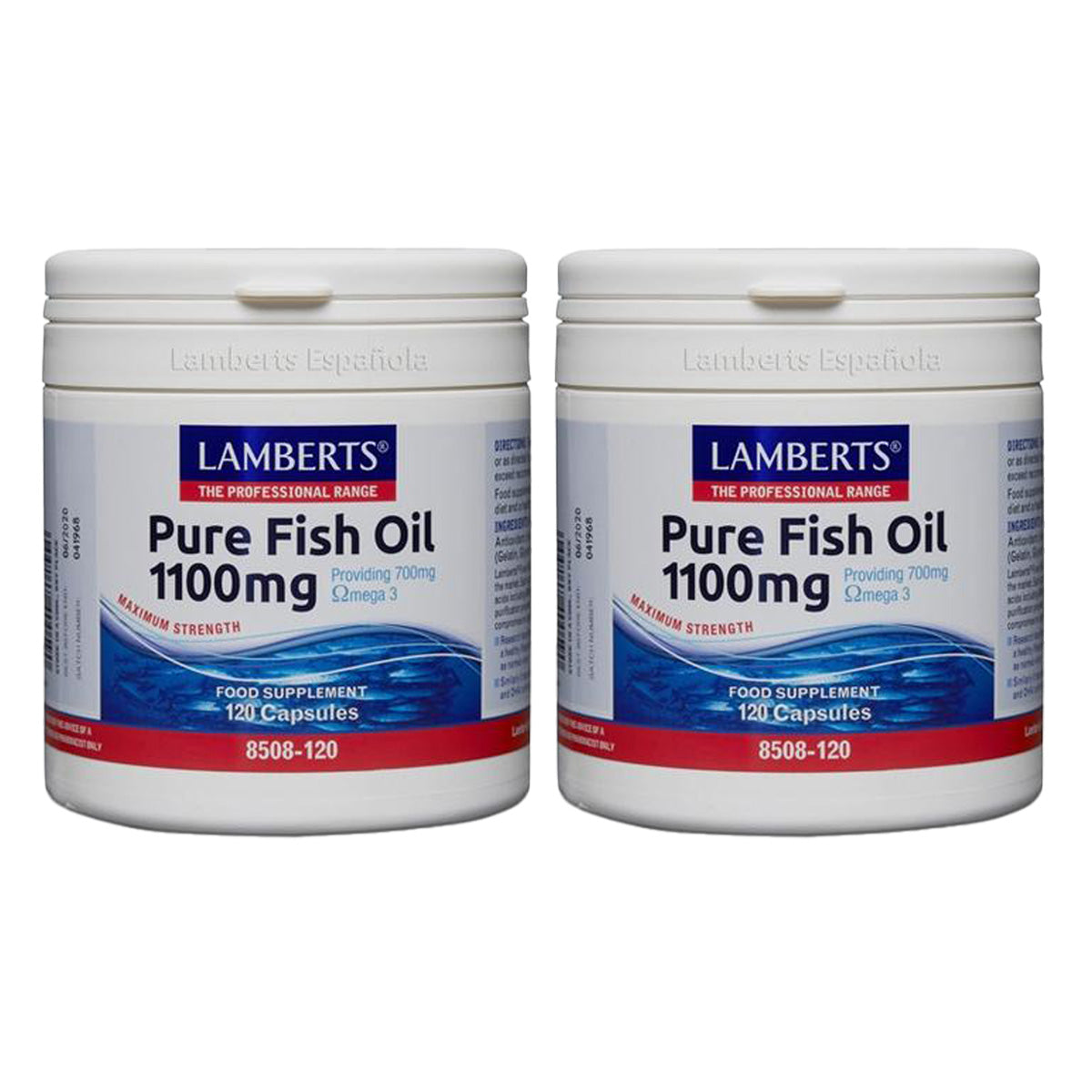 Pack 2x Aceite de Pescado Puro, Lamberts, 1100 mg