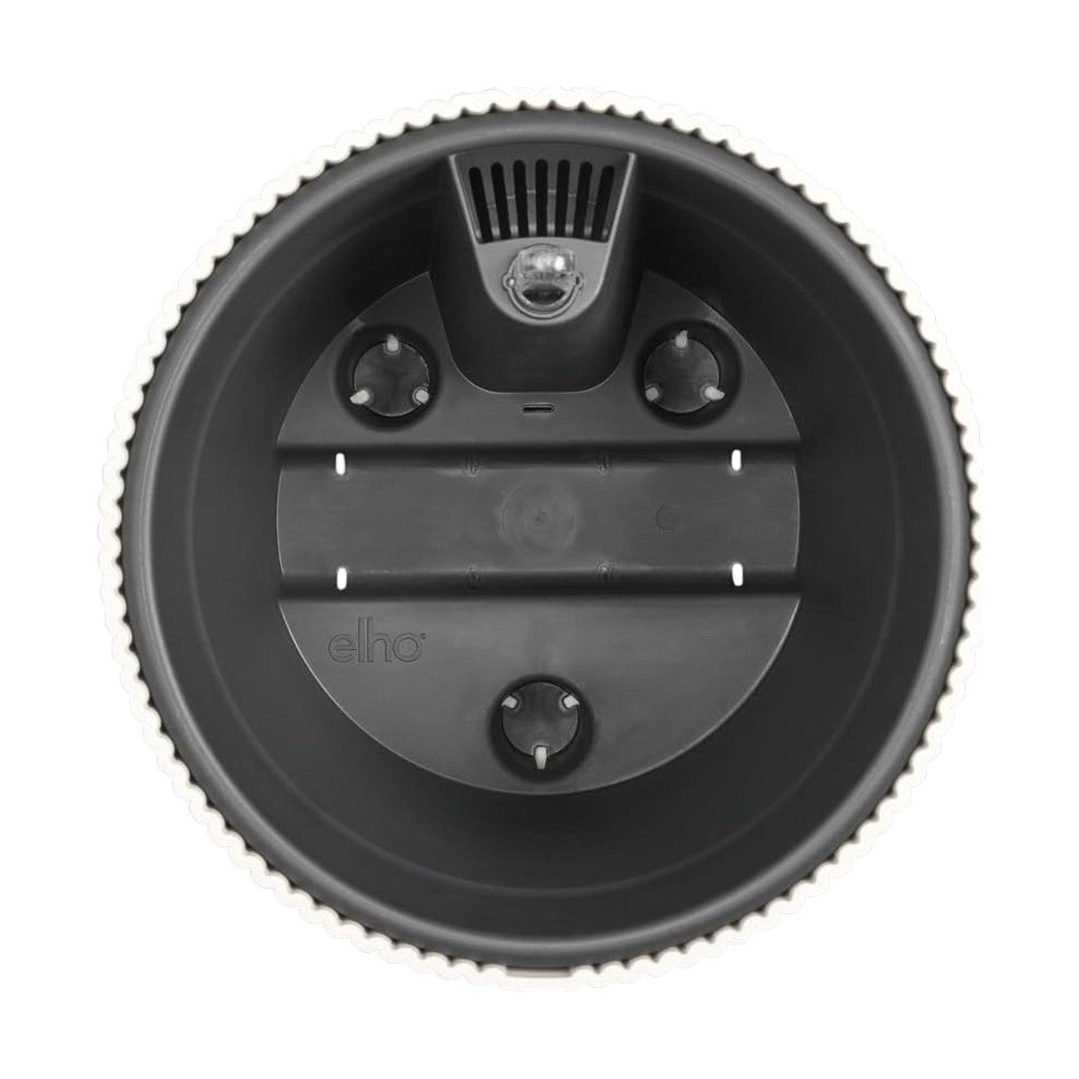 Maceta Blanco Lino All-in-1 Vibes Round Elho 18cm + Swi 17 100% reciclado
