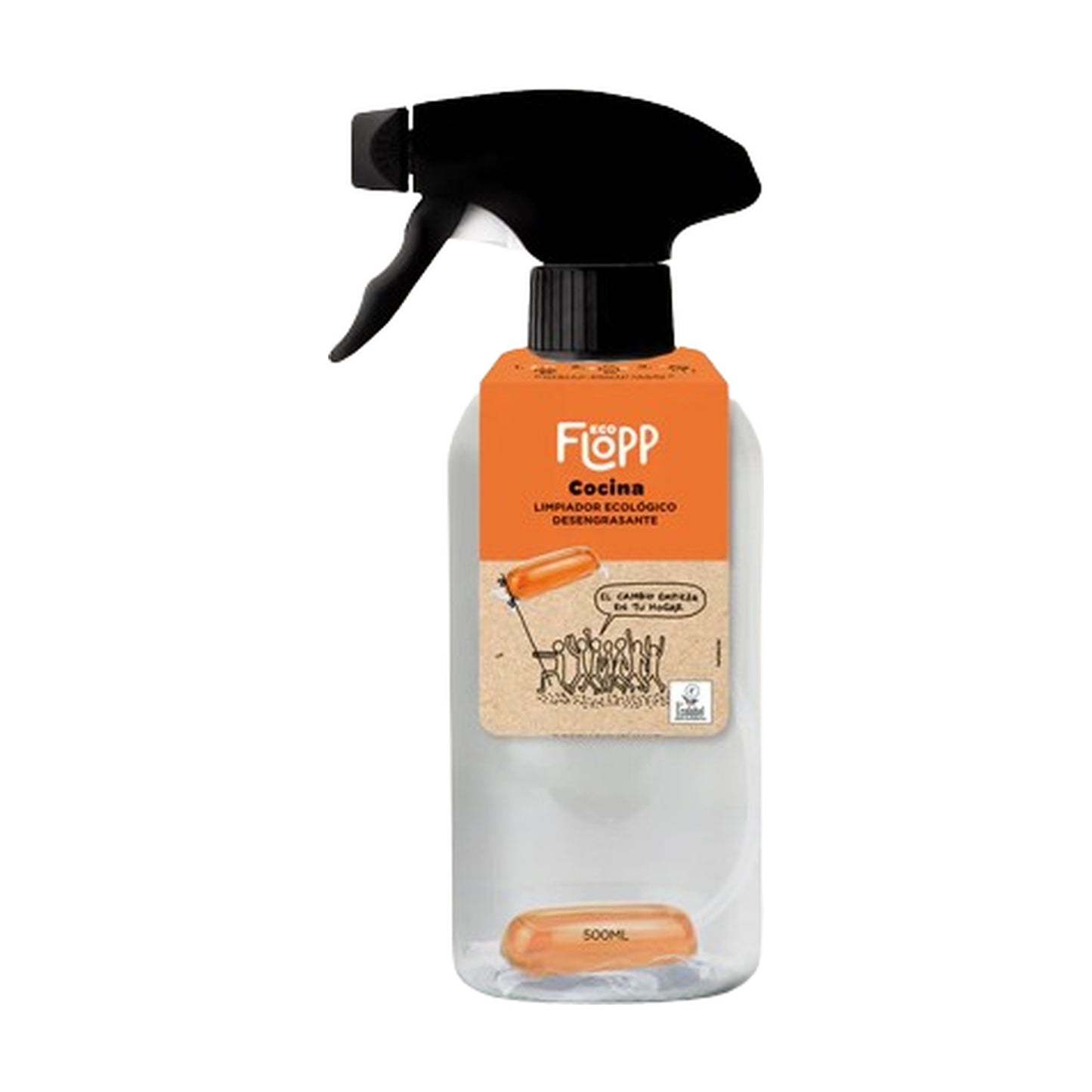 Pack 2 x Desengrasante ECO botella + 1 cápsula Flopp 500ml