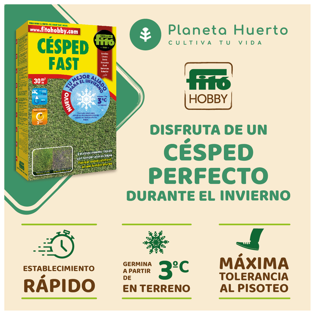 Semillas Césped Fast Fitó 1 kg