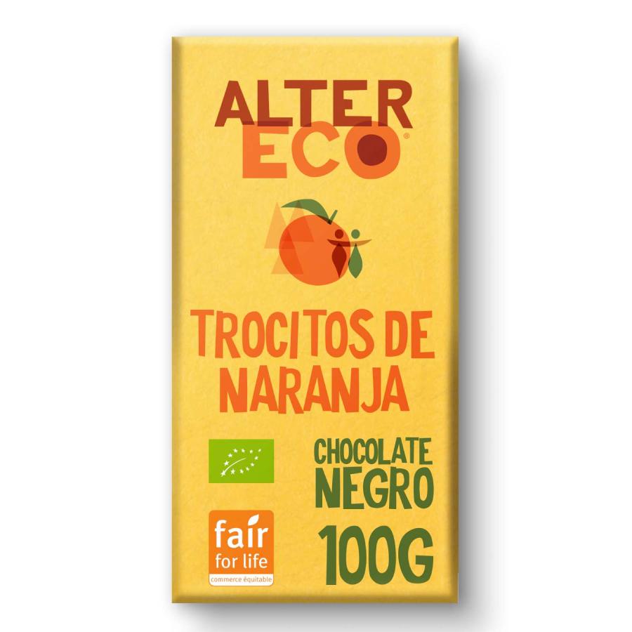 Chocolate negro con naranja Bio Altereco 100gr