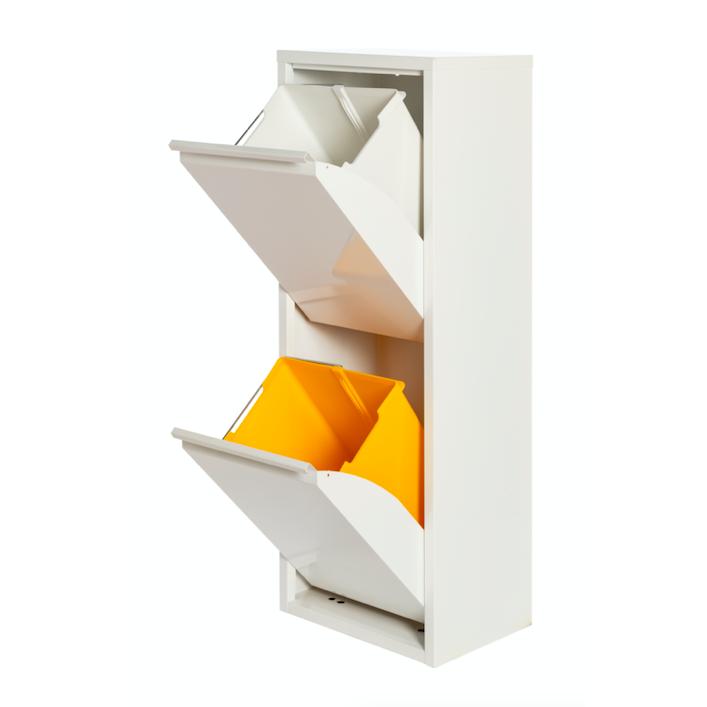 Armario para reciclaje metálico PAT 2 Blanco