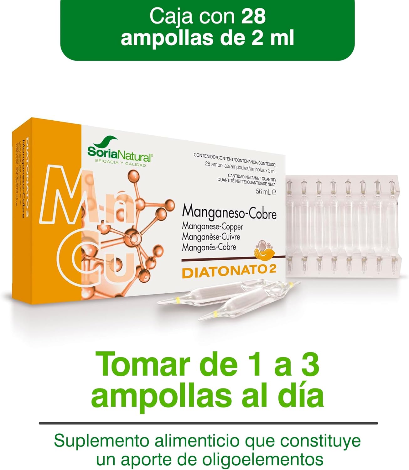 Diatonato 2 Mn-Cu Soria Natural 28 viales