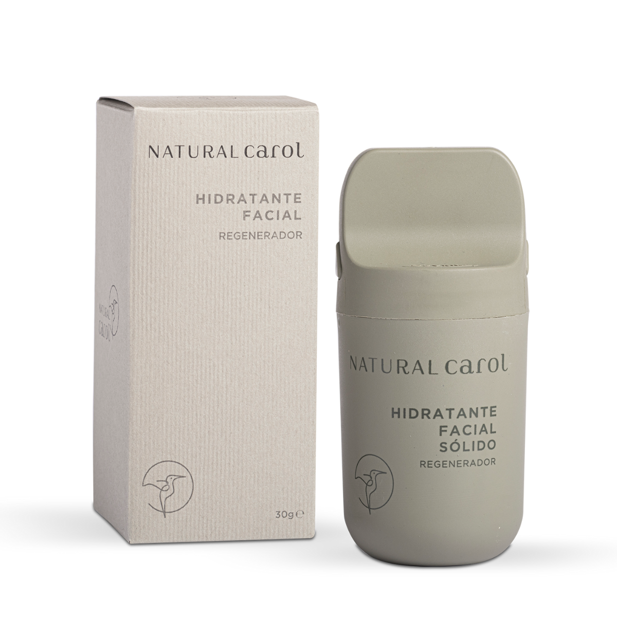 Stick hidratante facial sólido Natural carol 30 g