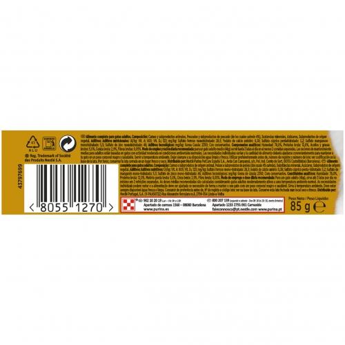Pack 24 x GOURMET GOLD Tarrina Comp Salmon Comida húmeda 85g