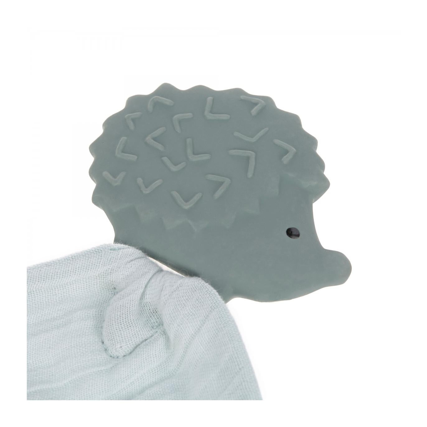 Muselina con mordedor erizo gris Lässig