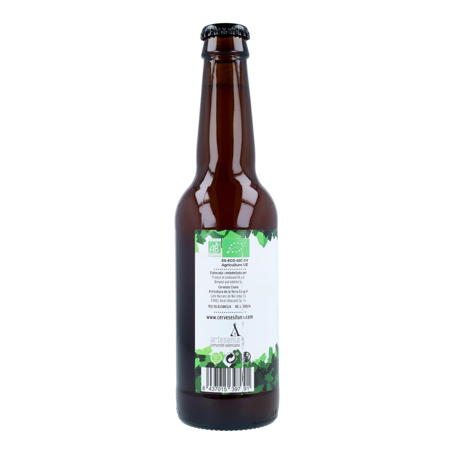 Cerveza Lluna Mald'Ipa con gluten Cerveses Lluna 33cl