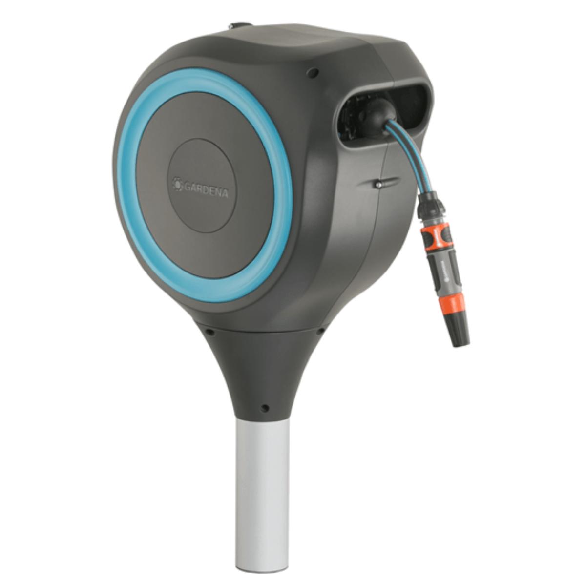 Portamangueras automático con piqueta RollUp M 20 m Gardena