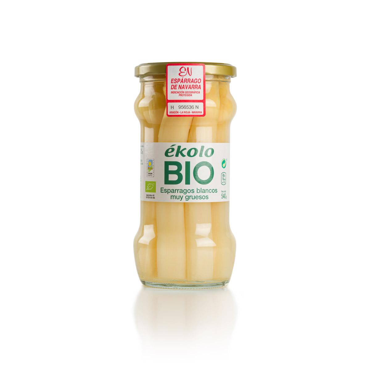 Espárragos Ecológicos Blancos Muy Gruesos D.O. Ékolo 540 g