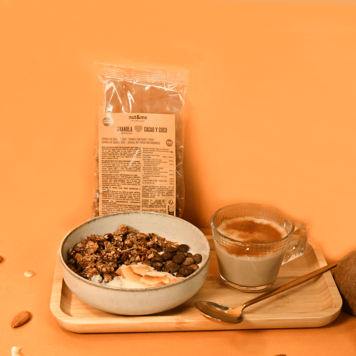 Granola  con cacao y coco 500 g Nut&me