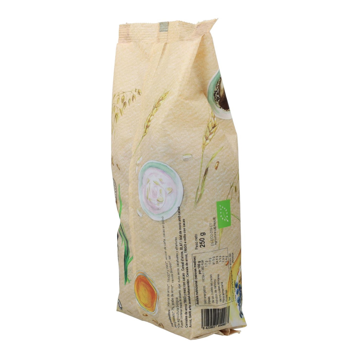 Cereales en Conchas crujientes con Chocolate Biocop 250 g