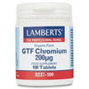 Cromo GTF 100 tabletas Lamberts 200mg