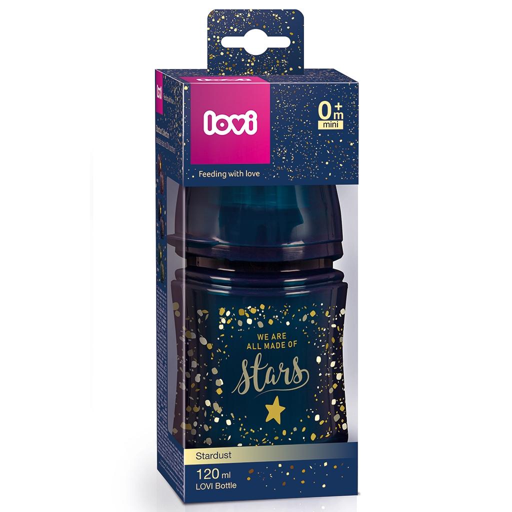 Biberón con tetina dinámica LOVI Stardust 120ml