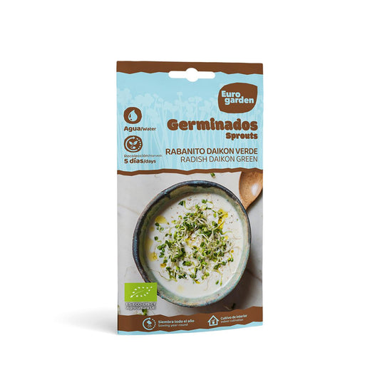 Semillas germinados eco Rabanito Verde Eurogarden