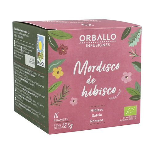 Infusión "mordisco de hibisco" BIO orballo 15 pirámides