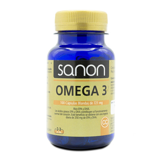 SANON Omega 3 100 cápsulas blandas de 721 mg