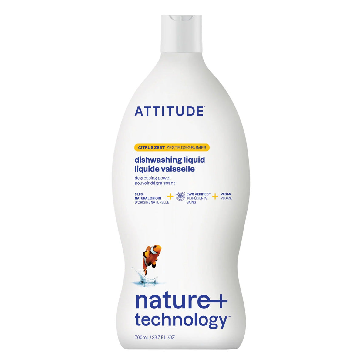 Detergente líquido Cítricos Eco Attitude 700 ml