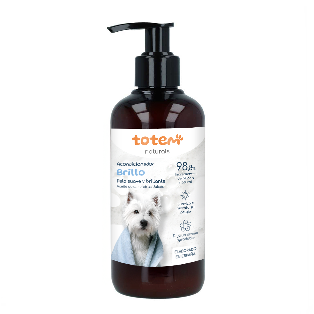 Pack Suavidad y Brillo para perros Champú + Acondicionador Totem Naturals