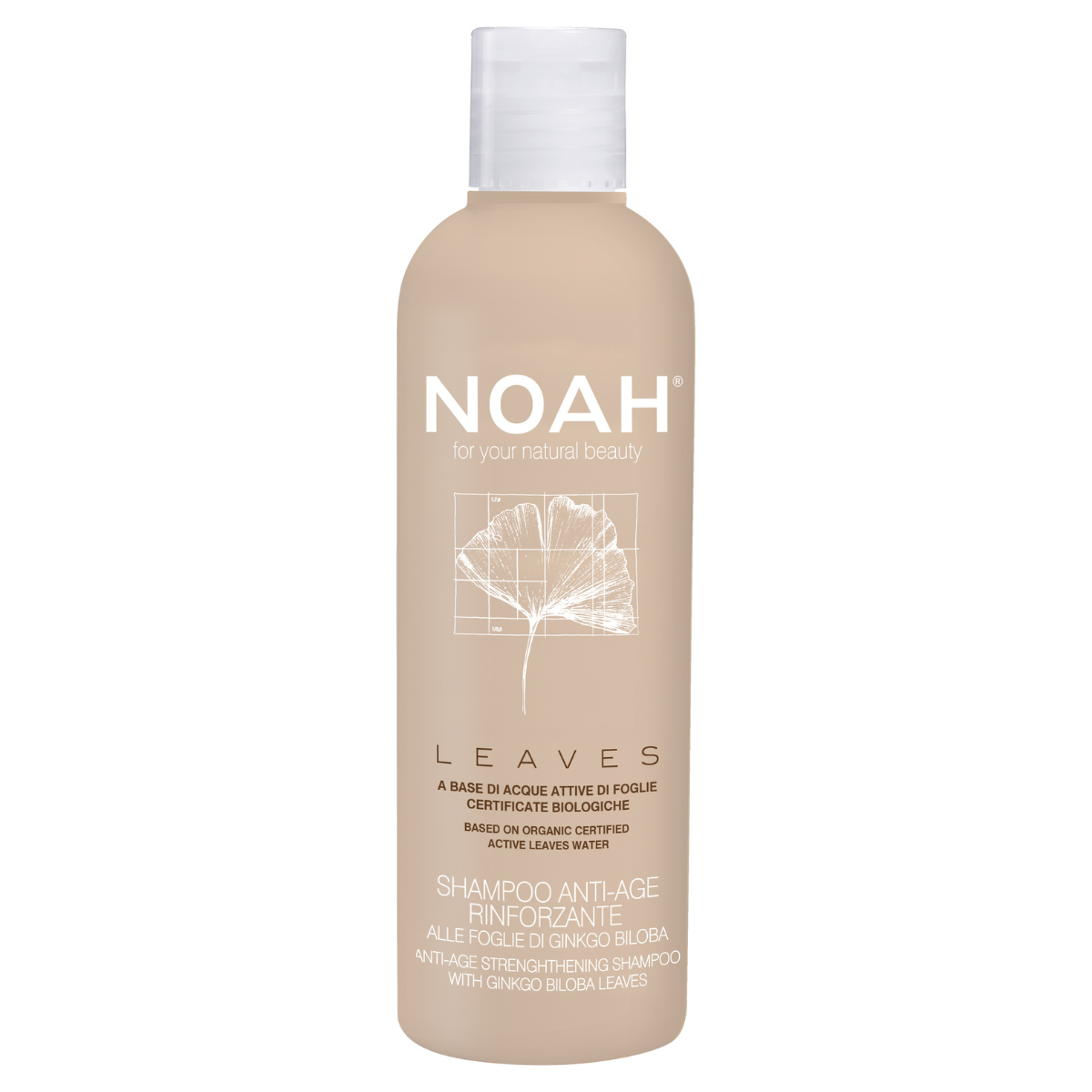 Leaves champú fortalecedor de ginkgo Noah 250 ml