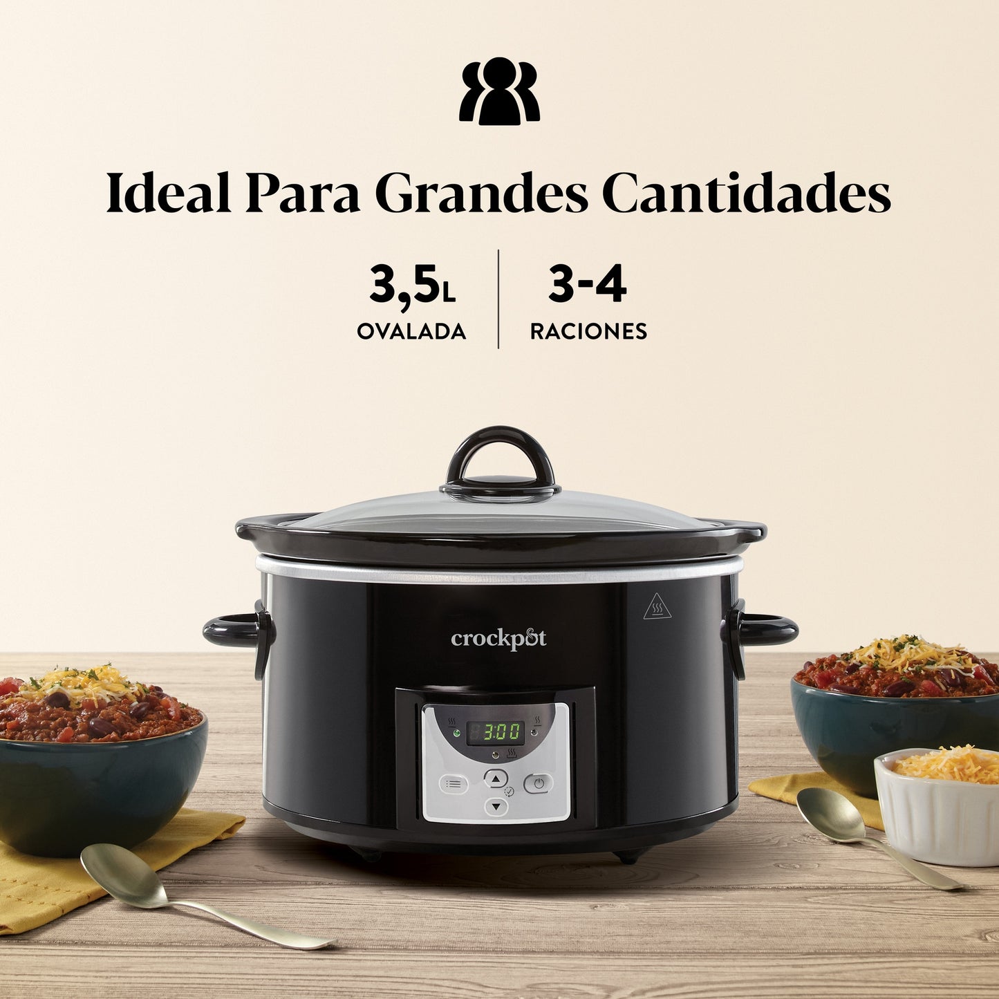 Crockpot olla cocción lenta 3,5 L CSC113X