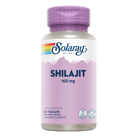 Shilajit 100 mg, Solaray, 30 cápsulas vegetales