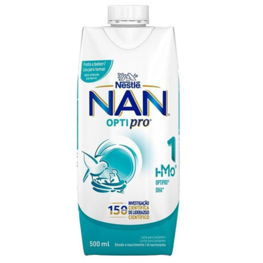 Nan Optipro 1 Líquida Leche para inicio desde el primer día Nestlé 500ml