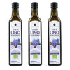 Pack 3x Aceite de Lino prensado en frío ECO Planeta Huerto 500 ml