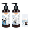 Pack Hidratación para perros Stick nariz y almohadillas + Champú 250 ml + Acondicionador 250 ml Totem Naturals