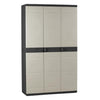Armario de 3 Puertas con escobero 105 cm Titanium Plastiken Negro
