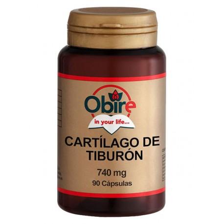 Cartílago de tiburón 740 mg Obire, cápsulas
