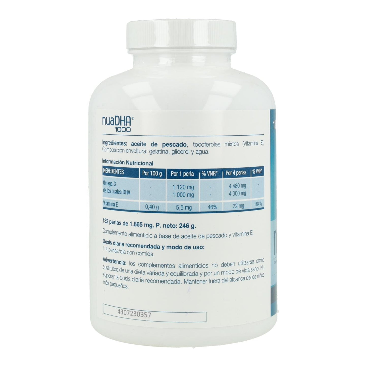 Pack 2x NuaDHA 1000 Laboratorios Nua 132 perlas