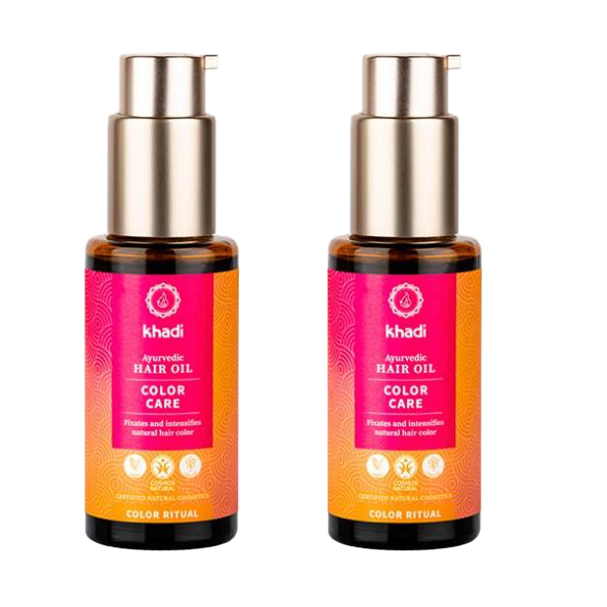 Pack 2x Aceite capilar cuidado color, Khadi, 50 ml