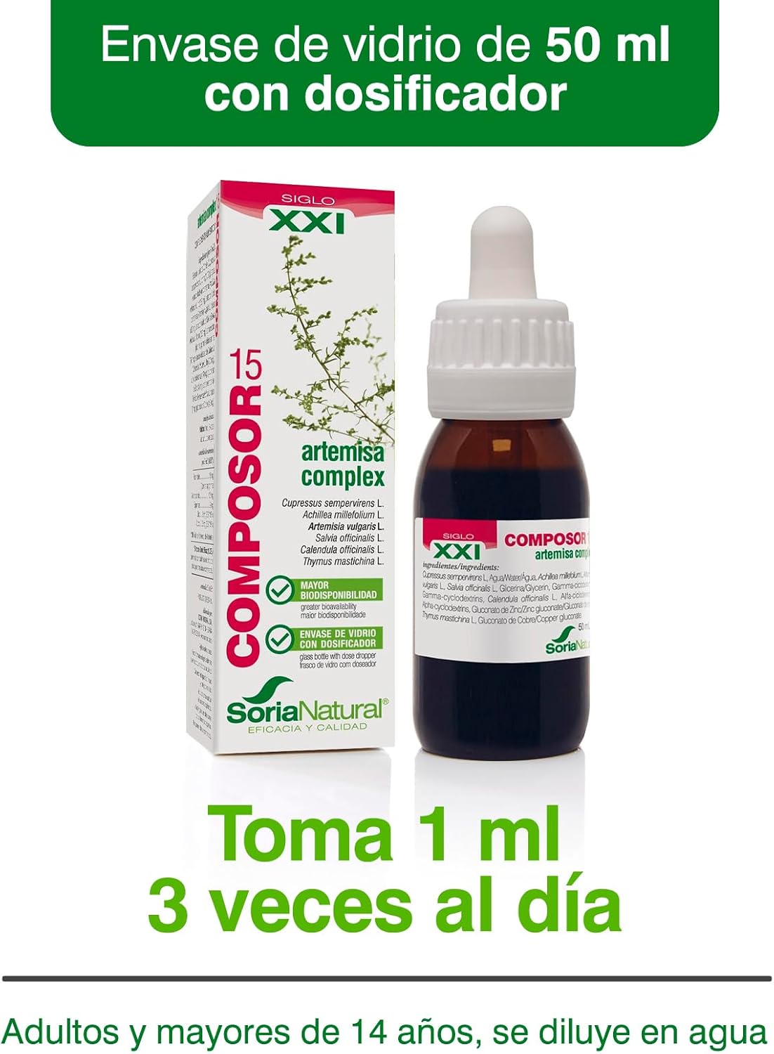 Composor 15 Artemisa Complex XXI Soria Natural 50 ml