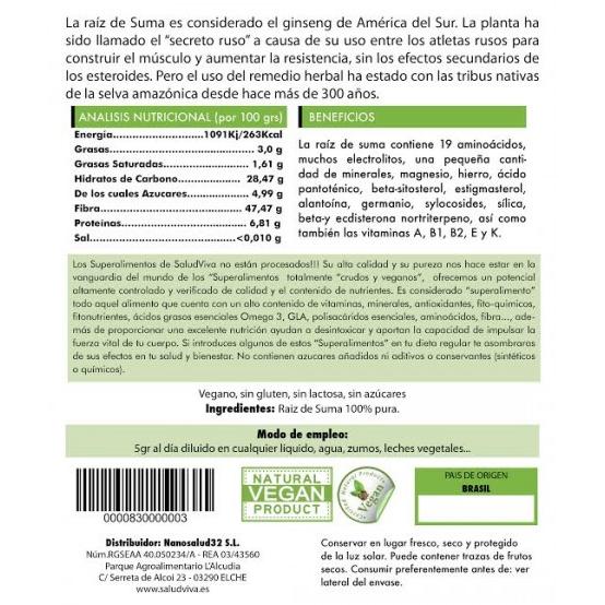 Raiz de suma 125 g, Salud Viva