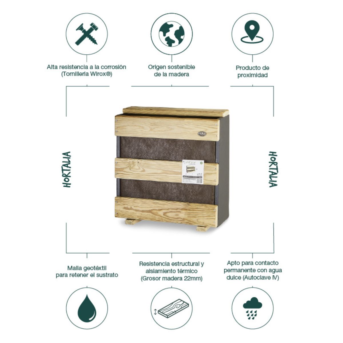 Jardín vertical S Hortalia