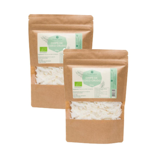 Pack 2x Chips de coco sin azúcar ECO Planeta Huerto 150 g