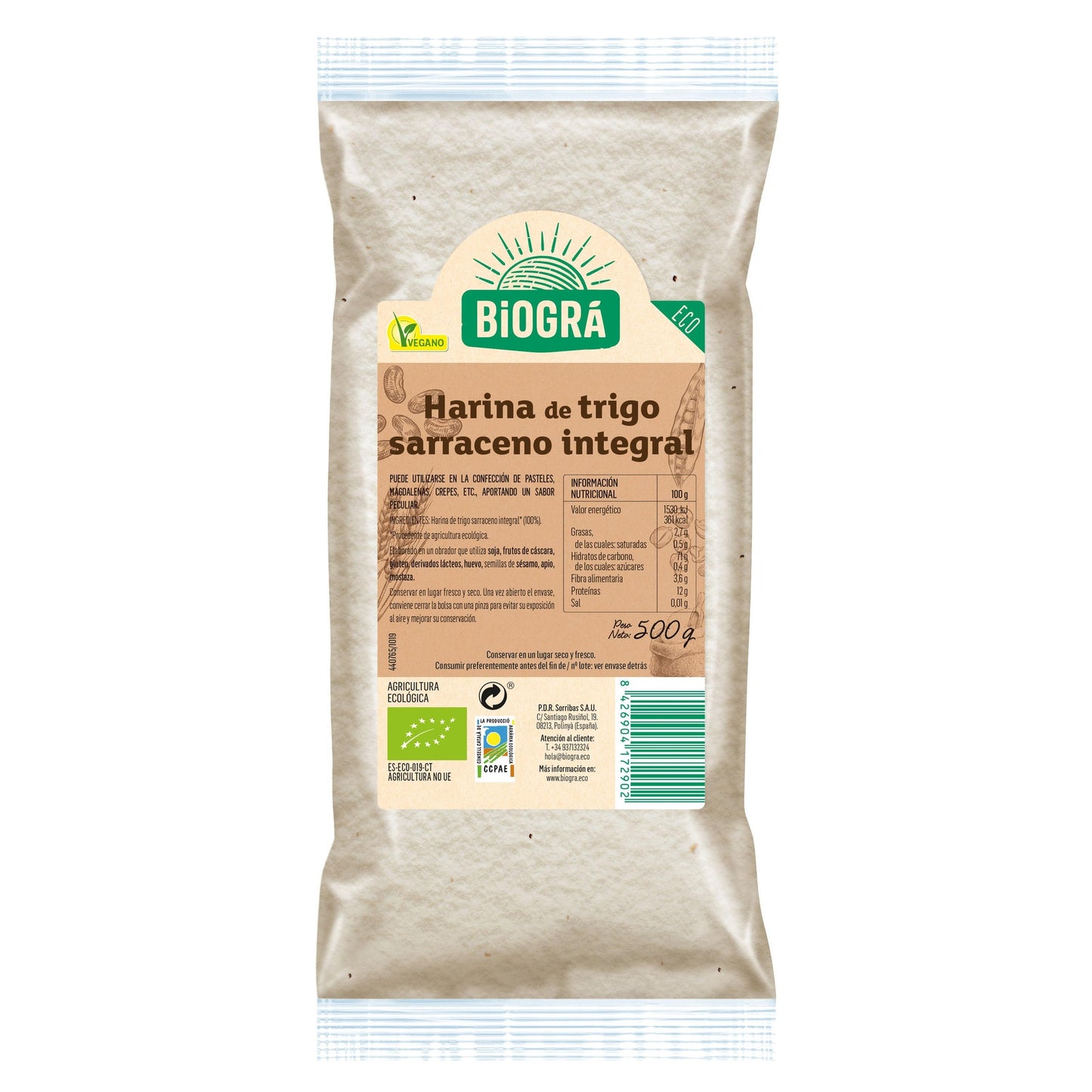 Harina de Trigo Sarraceno Integral Bio 1 Kg Biográ