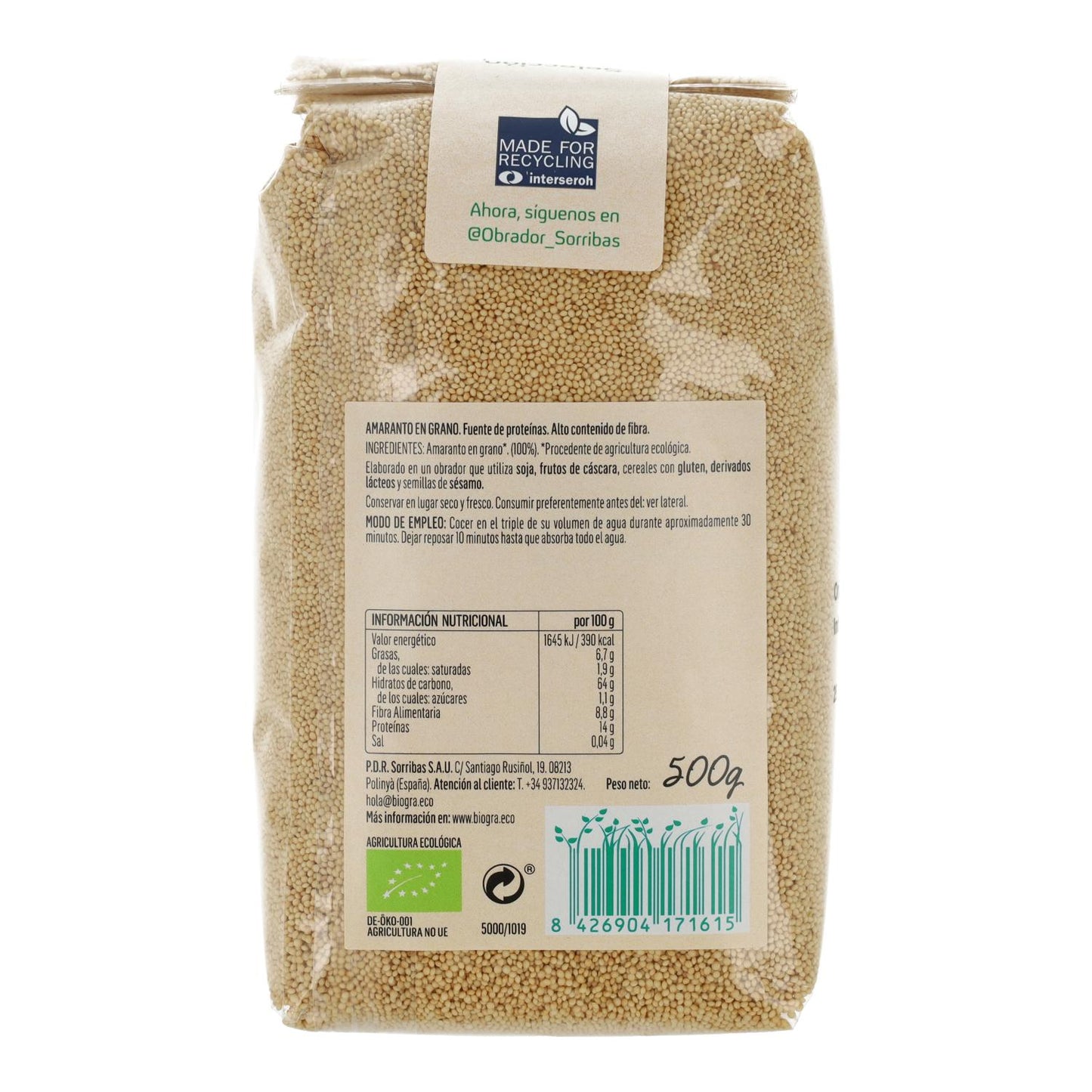 Amaranto en grano Biográ, 500g