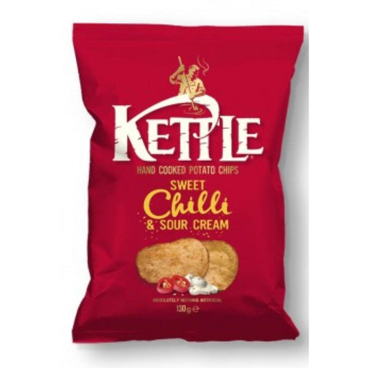 Patatas fritas de sabor dulce y picante con un toque de crema agria Kettle 130g