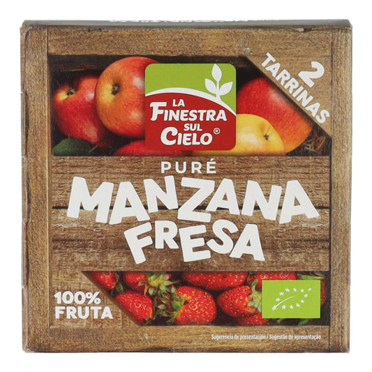 Puré de Manzana y Fresa Bio La Finestra Sul Cielo 200 g