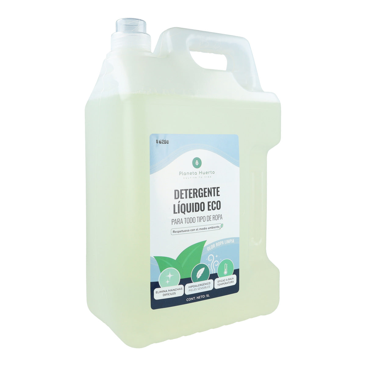 Detergente Líquido Ropa Eco Aroma natural a ropa limpia Planeta Huerto 5 Litros