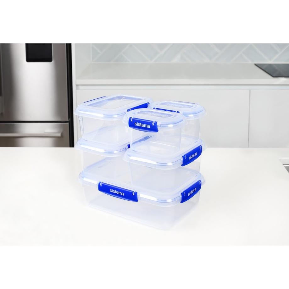 Pack recipientes herméticos Sistema Klip It+ 6 uds