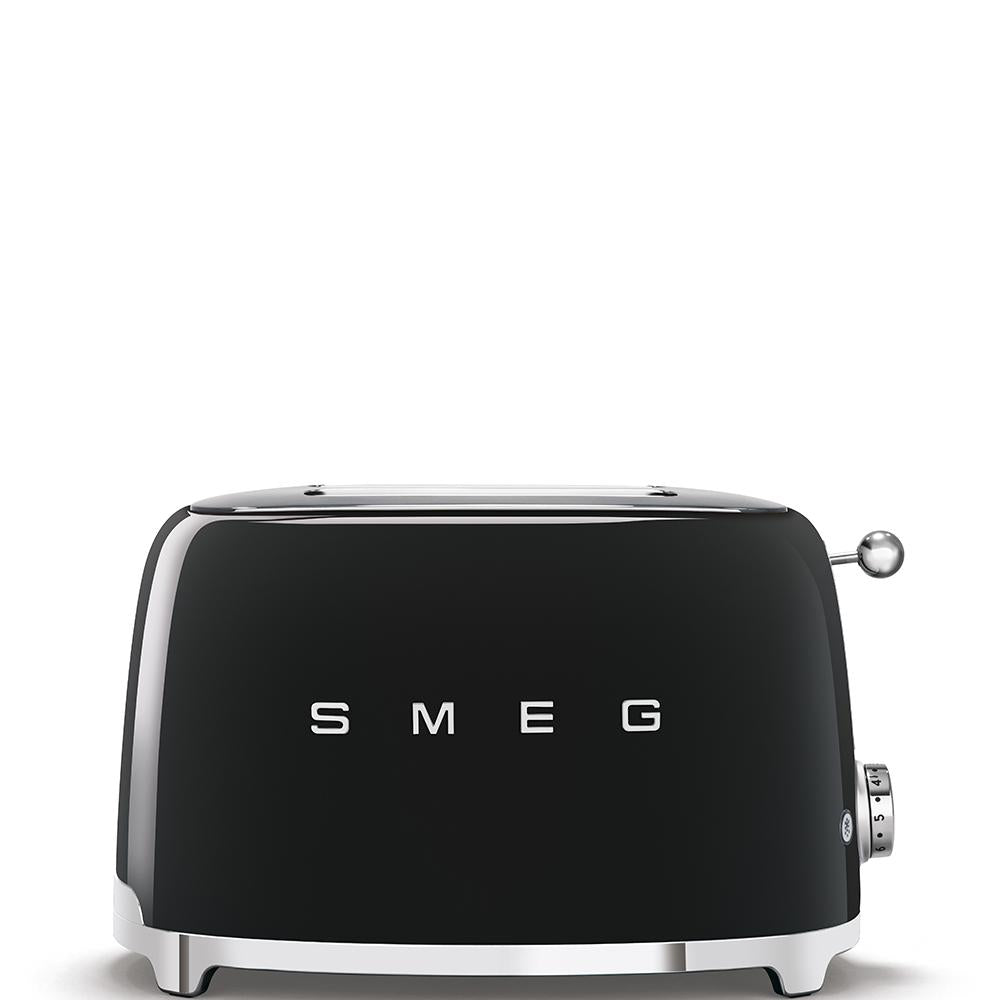 Tostador SMEG 2 ranuras 50's Style negro Nego Mate